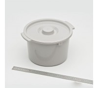 Емкость санитарная (горшок) с  крышкой к креслу-коляске Н021В